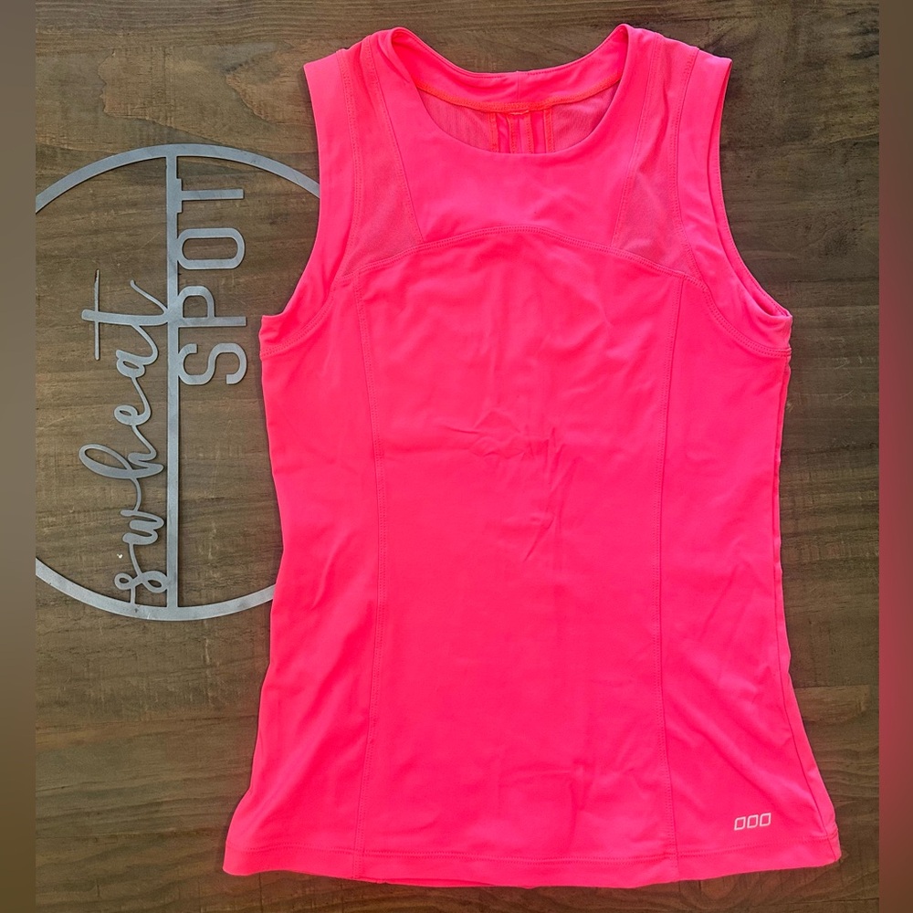 Lorna Jane Pink High Neck Tank Top